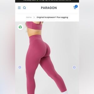 New paragon sculpt-seam raspberry Leggings